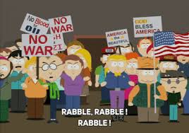 Image result for rabble rabble rabble gif
